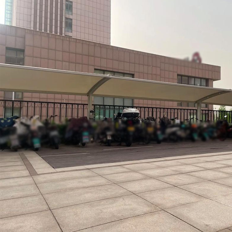 兰陵县膜结构电动车棚