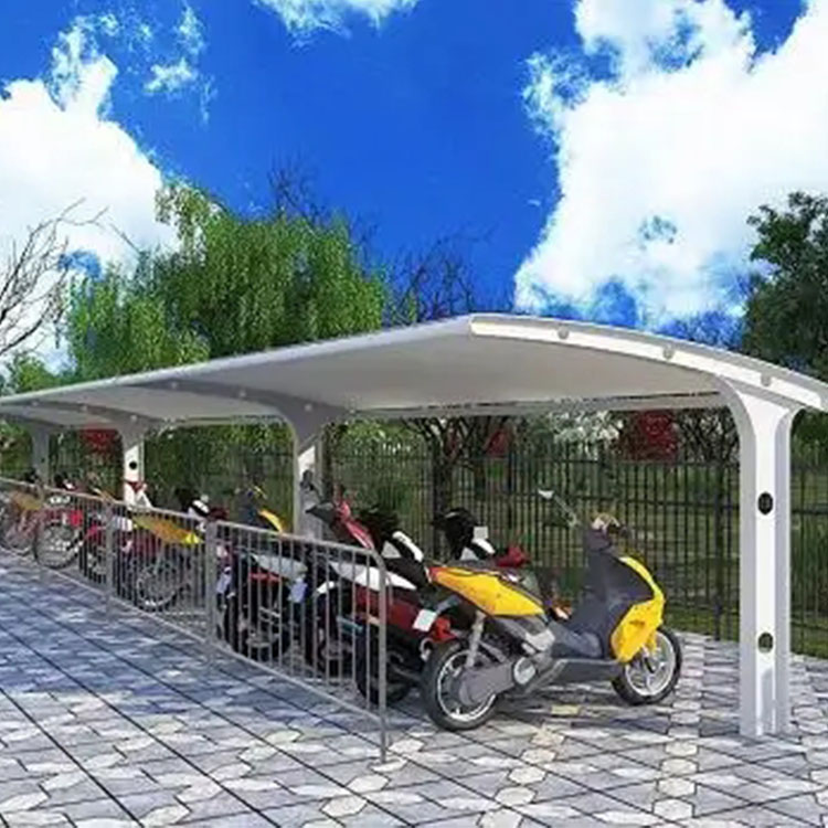 兰陵县膜结构电动车棚